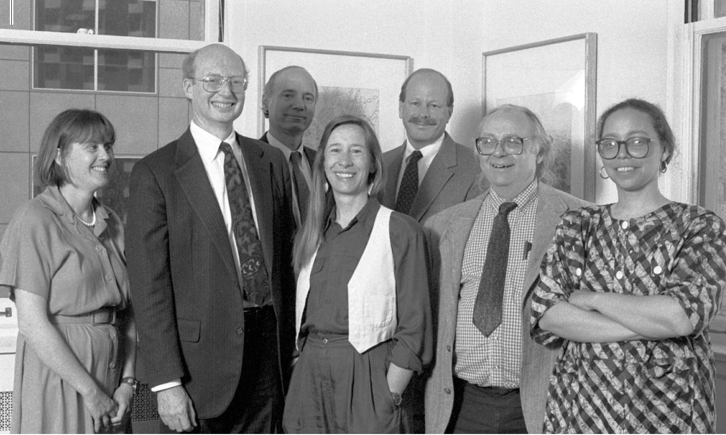 Frances Phillips, Greg Colvin, John Kreidler, Julie Mackaman, Tom Layton, Geoff Link, Alma Robinson. Photo: Lenny Limjoco/S.F. Study Center 1993